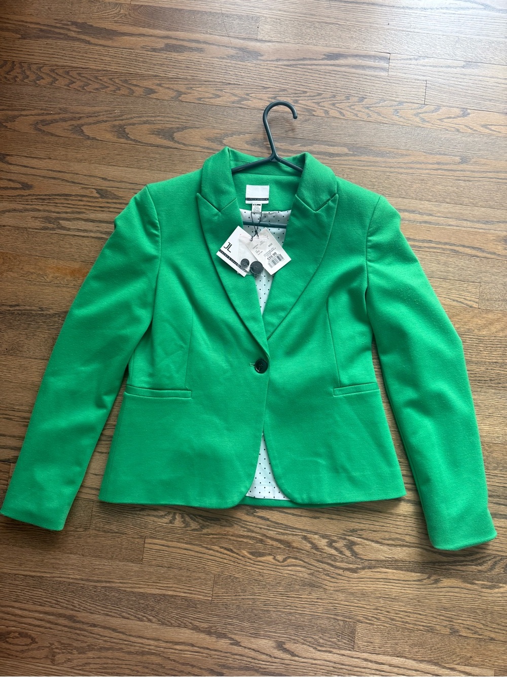Jules & Leopold Vibrant Green Single-Button Blazer